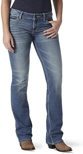 Wrangler Women's Retro Mae Mid Rise Stretch Boot Cut Jean, Deadwood, 9-30