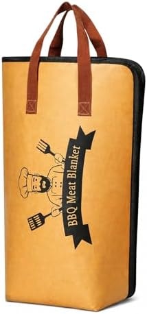 AretiTrin 18" BBQ Meat Blanket Insulated Brisket Resting Bag, Thermal Tote for Smoked Meats, Reusable Insulated Carrier for Brisket, Turkey & Pork Shoulder, Gifts for Men Women, BBQ Lovers Gift