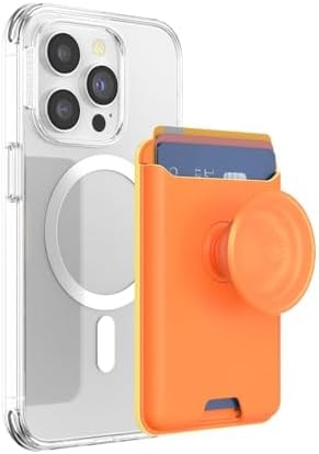 PopSockets Phone Wallet for MagSafe with Grip- Canteloupe