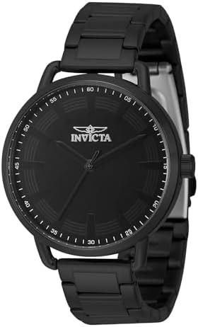 Invicta Lady's Wildflower 38mm Stainless Steel Quartz Watch, Black (Model: 46333)