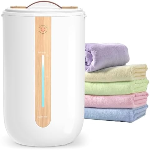 Keenray Towel Warmer, Towel Warmers for Bathroom with Child Lock, Heating Progress Bar, Fragrance Disc Holder, Auto Shut-Off Towel Warmer Bucket Fits Up to Two 40" x 70" Towels, Bathrobes, Blankets