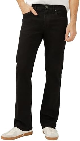 Silver Jeans Co. Men's Zac Relaxed Fit Straight Leg Jeans, Black, 32W x 34L