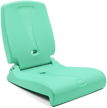 Step2 Folding Flip Seat, Lightweight Portable Outdoor Chair for Poolside, Camping, Beach, Boats, Tailgates, Durable Ground Chair with Back Support for Adults, Mint