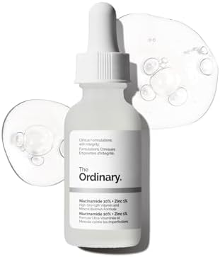 The Ordinary Niacinamide 10% + Zinc 1%, Smoothing Serum for Blemish-Prone Skin, 1 Fl Oz