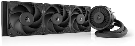 ARCTIC Liquid Freezer III Pro 360 - AIO CPU Cooler, 3 x 120 mm Water Cooling, 38 mm Radiator, PWM Pump, VRM Fan, AMD AM5/AM4, Intel LGA1851/1700 Contact Frame - Black