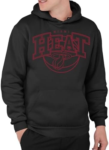 Junk Food NBA - Miami Heat Monochromatic Arch Adult Hoodie Black
