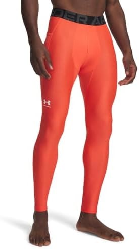 Under Armour Men's HeatGear Armour Leggings, 690 RED, MDT