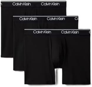 Calvin Klein Men's Micro Stretch 3-Pack Boxer Brief, 3 Black, S
