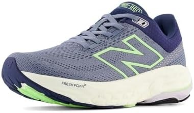 New Balance Women's Fresh Foam X 860 V14 Running Shoe, Arctic Grey/Sea Salt/Bleached Lime Glo, 5 XW