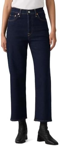Levi's Women's Ribcage Straight Ankle Jeans, (New) Whoa What (Stretch), 29, Standard
