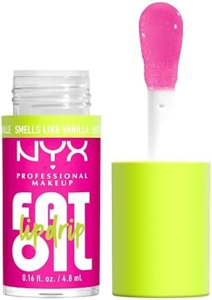 NYX PROFESSIONAL MAKEUP Fat Oil Lip Drip, Moisturizing Lip Oil Gloss, Tinted Formula & Up to 12 HR Hydration, Vegan & Cruelty-Free - Suga Baddie (Sheer Pink)