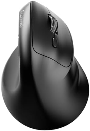 SOLAKAKA SM520 Ergonomic Wireless Mouse with 24,000 DPI, Black