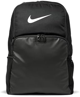 Nike Unisex Brasilia 9.5 Training Backpack (Extra Large, 30L), Black/Black/White, MISC
