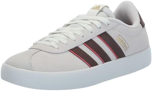 adidas Mens VL Court 3.0, Off White/Earth Strata/Gold Metallic, 4.5