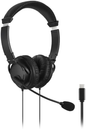 Kensington Hi-Fi USB-C Headphones with Mic (K97457WW), Black