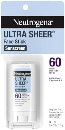 Neutrogena Ultra Sheer Face Sunscreen Stick SPF 60, .47 oz