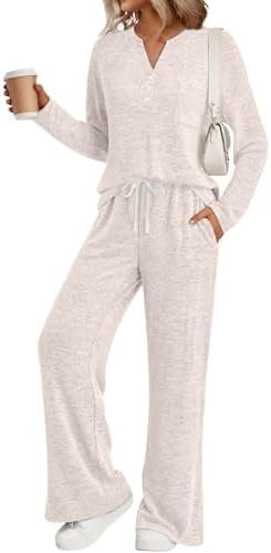 LILLUSORY Womens 2 Piece Lounge Sets Fall Outfits Airport Travel Sweatsuits