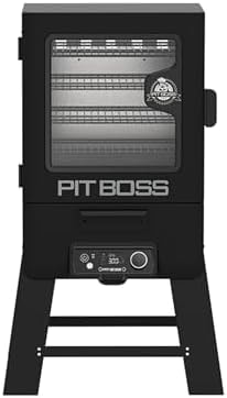 Pit Boss 3-Series WiFi & Bluetooth Digital Vertical Smoker with LCD Digital Controller and Wood Chip Tray, 880-Sq. In. 4-Rack Cooking Space, 100°F to 300°F Temperature Range, Meat Probe, Black