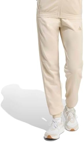 adidas Women's Tricot 3-Stripes Track Pants, Crystal Linen, XX-Large
