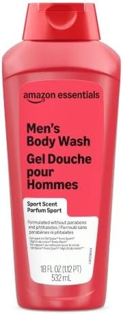Amazon Essentials Mens Soap Body Wash, Sport Scent, 18 Fluid Ounce, Pack of 1 (Previously Amazon Basics)