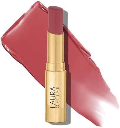 LAURA GELLER NEW YORK Jelly Balm Tinted Lip Balm – Figger than Life – Hydrating Lip Color with Shine Finish – Squalane & Vitamin E – Buildable Sheer to Medium Coverage – Vegan & Cruelty-Free