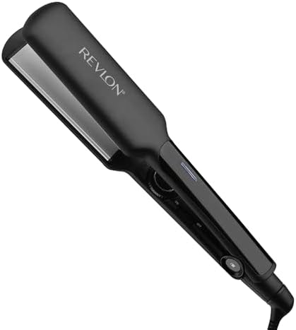 REVLON Ceramic Coated 2" Flat Iron Hair Straightener, Black