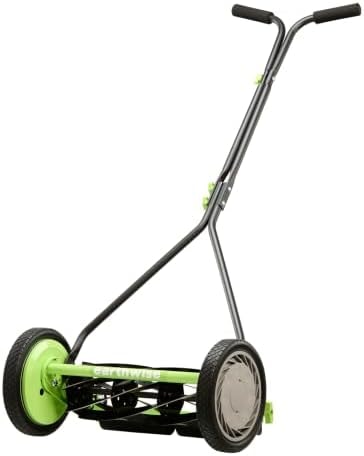Earthwise 1715-16EW 16-Inch 7-Blade Push Reel Lawn Mower, Grey