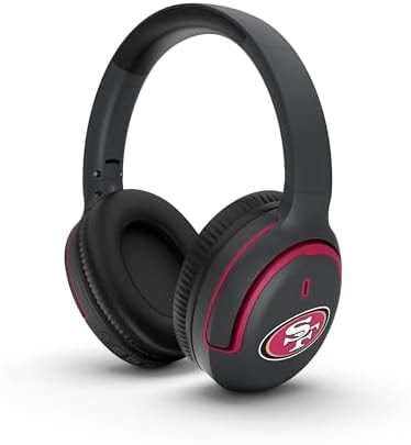 SOAR NFL Active Noise Cancelling Over the Ear Headphones, San Francisco 49ers