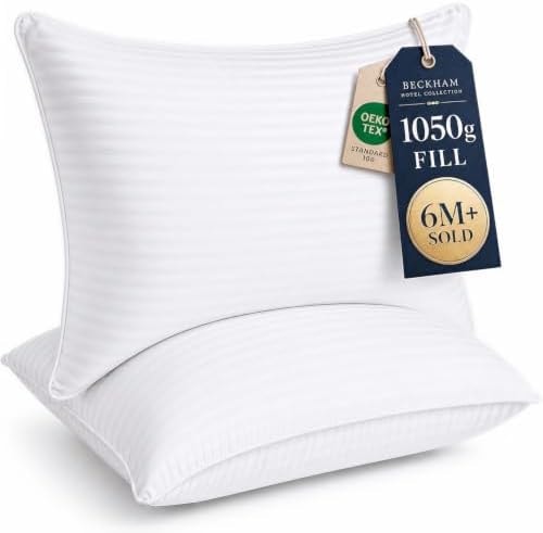 Beckham Hotel Collection Bed Pillows Standard/Queen Size Set of 2
