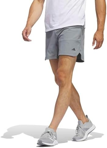 adidas Men's Axis Woven Training Shorts, Grey/White, X-Small/7"
