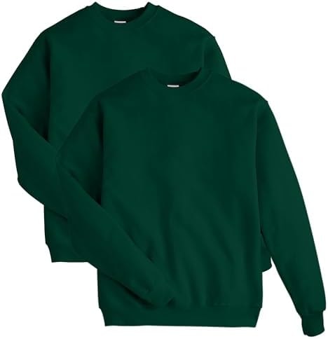 Hanes Men's ComfortBlend Sweatshirt, Deep Forest, Large