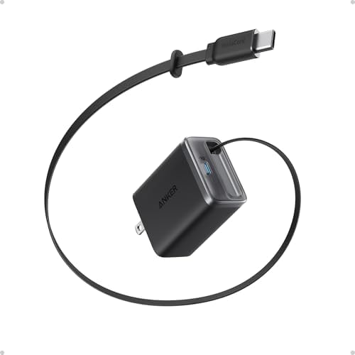 Anker Nano Retractable USB C Charger Block, Compact 35W Phone Charger