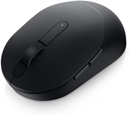 Dell Advanced Wireless Compact Mouse - MS510 - Battery Type AA, (DPI) Adjustable at 1000, 1600 (Default), 2400 and 4000, Buttons 7, Run Time 36 Months, 1 Year Advanced Exchange Service, Black