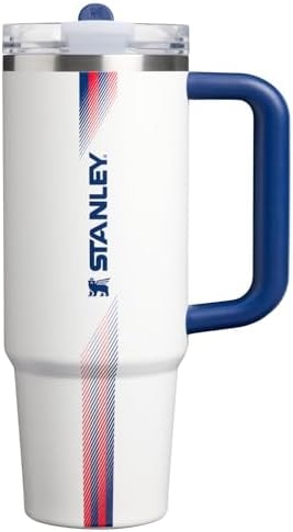 STANLEY Quencher ProTour Flipstraw Tumbler, 30 oz, Team White Dark Blue