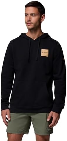 Columbia Mens Trek Long Sleeve Hoodie, Black/Boxy Brand, X-Small