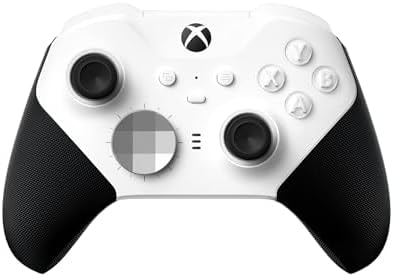 Xbox Wireless Gaming Controller | Elite Series 2 Core | White | Console, PC, and Android | Adjustable Thumbsticks | Trigger Locks