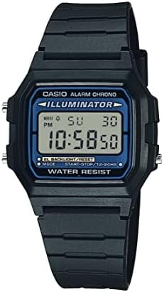 Casio F-105W-1A Vintage Illuminator | Classic Digital Watch | EL Backlight | 1/100-Second Stopwatch | Daily Alarm | 7-Year Battery | Water Resistant | Unisex
