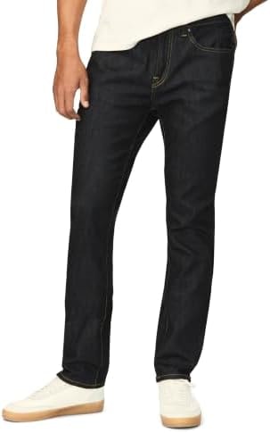 Buffalo David Bitton Men's Slim Ash Jeans, Rinse Wash Indigo, 38W x 34L