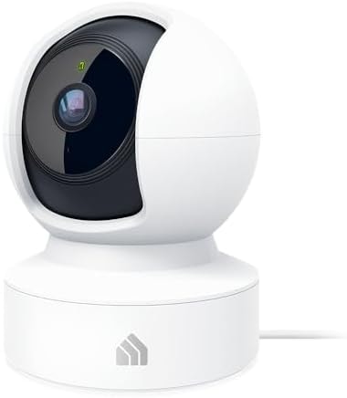 Kasa 2K+ Indoor Pan/Tilt Wired Security Camera, Baby & Pet Monitor, KC410S