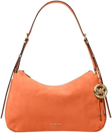 Michael Kors Women's Nolita Medium Top-Zip Convertible Shoulder, Gold-Tone Hardware/Leather, Mimosa