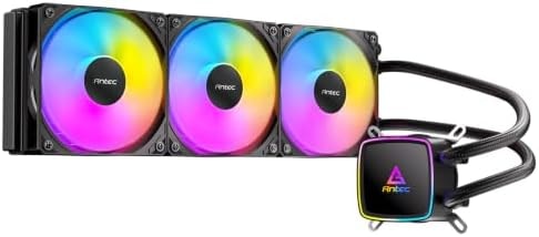 Antec Ultra 360 ARGB Liquid CPU Cooler, 3x120mm PWM Fans, High-Performance Pump, Intel LGA 1200/1851/20XX & AMD AM4/AM5