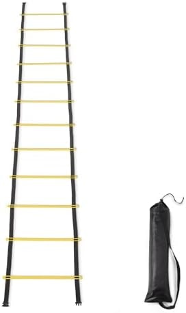 Amazon Basics 20-Foot Speed Agility Ladder with 12 Adjustable Rungs and Carrying Bag