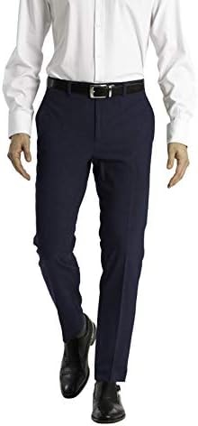 Calvin Klein Men's Skinny Fit Stretch Dress Pants, 29W x 30L, Navy