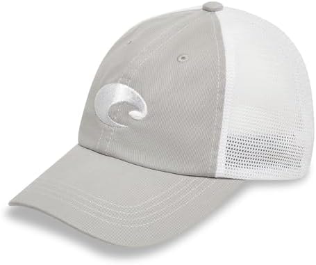 Costa Del Mar Mens Costa Mesh Hat, Deck Gray Heather, One Size