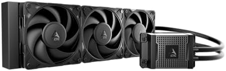 ARCTIC Liquid Freezer WS360-SP6: Workstation AIO Liquid Cooler, AMD SP6/sTR5, 3 x P12 Pro CO Fans, Dual Ball Bearing, High Static Pressure, 360 mm Thick Radiator, PWM Pump, Fixed mounting