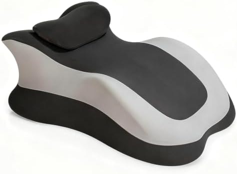 Paxato Intimacy Pillow Wedge - Sweet Spot Pillow for Couples, Memory Foam Ergonomic Support Cushion, Multi-Position Couples Pillow, Removable Washable Cover for Relaxation & Play (Dual Grey)