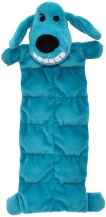 Multipet Original Loofa Dog Plush Toy Mat - Squeaky Toys for All Dogs - Extra Soft Plush - Stuffed Animal Dog Toys for Playing (1 Count, 12”, Random Color Surprise)