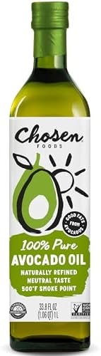 Chosen Foods Refined Avocado Oil for Cooking, 1 Liter (Pack Of 1)