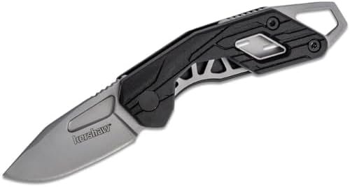 Kershaw Diode Pocket Knife, Black, 1.6 Inch Drop Point Blade