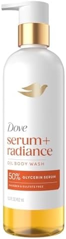 Dove Serum+ Radiance Oil Body Wash, Jojoba & Monoi Flower, 15.3 fl oz